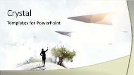  Presentation with freedom - Presentation having that feeling of freedom mixed background and a  colored foreground