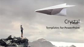  Presentation with freedom - Presentation theme featuring that feeling of freedom mixed background and a  colored foreground