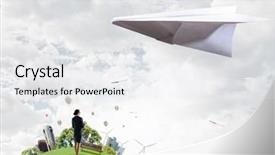  Presentation with freedom - Amazing slides having that feeling of freedom mixed backdrop and a  colored foreground