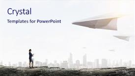  Presentation with freedom - Slide deck enhanced with that feeling of freedom mixed background and a  colored foreground