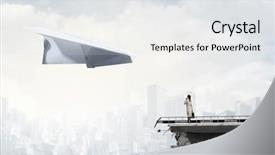  Presentation with freedom - Beautiful slide set featuring that feeling of freedom mixed backdrop and a  colored foreground