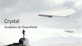  Presentation with freedom - Audience pleasing PPT layouts consisting of that feeling of freedom mixed backdrop and a white colored foreground