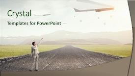  Presentation with freedom - PPT layouts consisting of that feeling of freedom mixed background and a  colored foreground