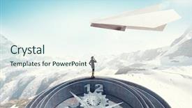  Presentation with freedom - Slide set enhanced with that feeling of freedom mixed background and a  colored foreground