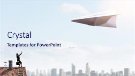  Presentation with freedom - Audience pleasing presentation theme consisting of that feeling of freedom mixed backdrop and a  colored foreground