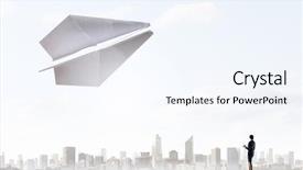  Presentation with freedom - Beautiful PPT theme featuring that feeling of freedom mixed backdrop and a  colored foreground