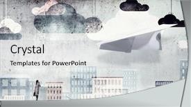  Presentation with freedom - Slides with that feeling of freedom mixed background and a  colored foreground