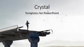  Presentation with freedom - PPT theme featuring that feeling of freedom mixed background and a light gray colored foreground