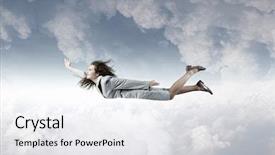  Presentation with freedom - Audience pleasing slides consisting of that feeling of freedom backdrop and a white colored foreground