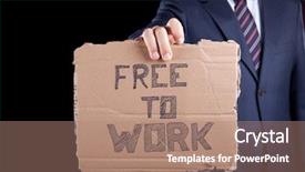  Presentation with find - Audience pleasing presentation theme consisting of that he needs a job backdrop and a coral colored foreground