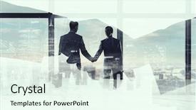  Presentation with media - Amazing theme having is great deal mixed media backdrop and a sky blue colored foreground