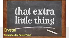  Presentation with 2018 goals text on white - Slide deck enhanced with that little extra thing -white background and a tawny brown colored foreground