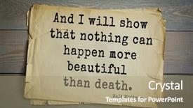  Presentation with journalist - Audience pleasing theme consisting of that nothing can happen more backdrop and a  colored foreground