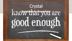  Presentation with good life good job - Amazing PPT theme having that you are good enough backdrop and a tawny brown colored foreground