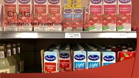  Presentation with cranberry juice - 