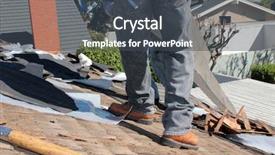  Presentation with 1960s - Audience pleasing presentation consisting of thatcher - demolition and removal backdrop and a dark gray colored foreground