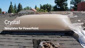  Presentation with asphalt - Amazing PPT theme having thatcher - demolition and removal backdrop and a gray colored foreground