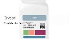  Presentation with chemical - Presentation enhanced with thbr4-thorium-iv-bromide-chemical and a white colored foreground