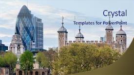  Presentation with tower - Presentation enhanced with the 30 st mary background and a sky blue colored foreground