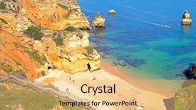  Presentation with algarve - Slide set consisting of the algarve lagos portugal background and a  colored foreground