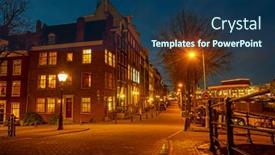  Presentation with amsterdam - Audience pleasing slide deck consisting of the-amsteldijk-in-amsterdam backdrop and a ocean colored foreground