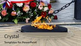  Presentation with paris france - Amazing PPT theme having the arc de triomphe backdrop and a mint green colored foreground