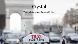  Presentation with avenue - Audience pleasing presentation consisting of the arc de triomphe backdrop and a light gray colored foreground