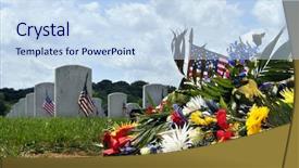  Presentation with virginia - Cool new presentation theme with the arlington national cemetery backdrop and a sky blue colored foreground