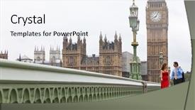  Presentation with great britain - Theme having the background london england background and a sky blue colored foreground