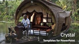  Presentation with kerala - Colorful PPT theme enhanced with the backwaters in kerala backdrop and a tawny brown colored foreground