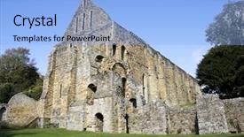  Presentation with god battle - Theme with the battle of hastings background and a light blue colored foreground