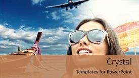  Presentation with thailand - Amazing PPT layouts having the beach thailand travel backdrop and a coral colored foreground