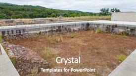  Presentation with preserved - PPT theme having the best preserved roman background and a coral colored foreground