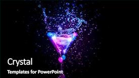  Presentation with cocktail party - Presentation theme having the black background party background and a black colored foreground