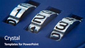  Presentation with combination lock - Beautiful presentation design featuring montana postal abbreviation in children s blocks on a white background backdrop and a sky blue colored foreground