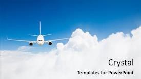  Presentation with transportation - Theme with the blue sky background background and a white colored foreground