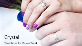  Presentation with catholic wedding - Colorful presentation theme enhanced with the bride with wedding backdrop and a sky blue colored foreground