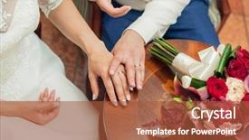  Presentation with wedding calla lily - Theme with the bride with wedding background and a  colored foreground