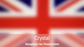  Presentation with union jack flag - PPT layouts featuring the british flag - union background and a coral colored foreground