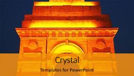  Presentation with new delhi - Colorful presentation enhanced with the british indian army backdrop and a gold colored foreground