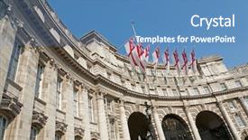  Presentation with royal - Audience pleasing presentation theme consisting of the british royal navy backdrop and a teal colored foreground