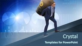  Presentation with burden - Audience pleasing slide deck consisting of the burden of oil backdrop and a ocean colored foreground