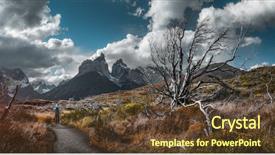  Presentation with chilean - Cool new slide deck with the burnt and dry backdrop and a tawny brown colored foreground