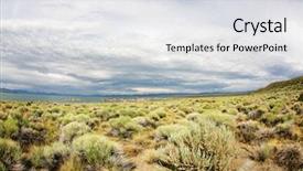  Presentation with nevada desert - Slides with the california nevada desert background and a light gray colored foreground