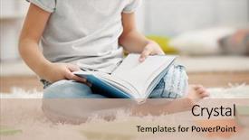  Presentation with carpet - Cool new presentation theme with the carpet with book backdrop and a coral colored foreground