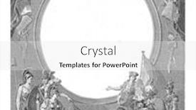  Presentation with frame - Slide deck with the-center-an-empty-oval background and a white colored foreground