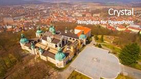  Presentation with church christian - Audience pleasing slide deck consisting of the central europe early backdrop and a coral colored foreground