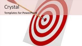  Presentation with archery - Amazing presentation theme having 3d archery - 3d rendering of the arrows backdrop and a lemonade colored foreground