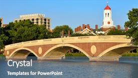  Presentation with memorial - Theme with the charles river cambridge background and a ocean colored foreground