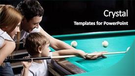  Presentation with filipino child playing - Presentation having the child plays billiard background and a black colored foreground